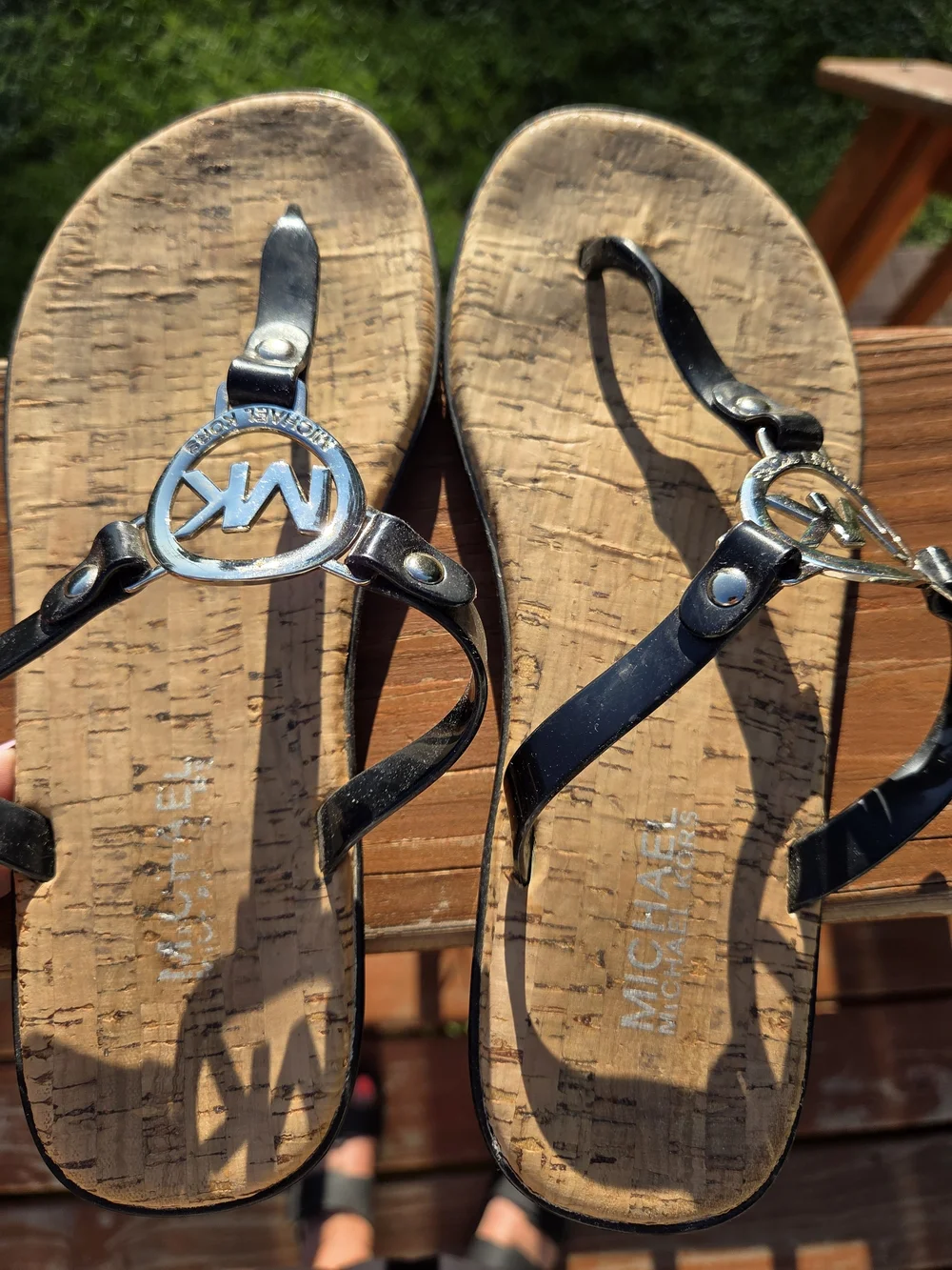 Michael Kors MK Charm Jelly Cork Sandals